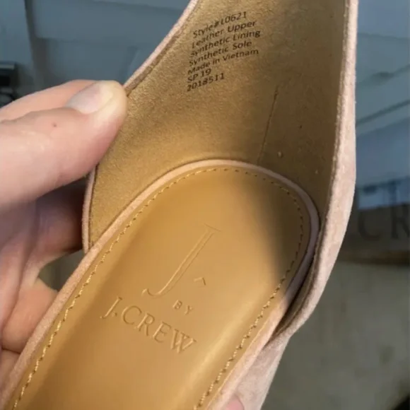 Crew Suede Round Block Heel Sandals, in Faded Guava (blush